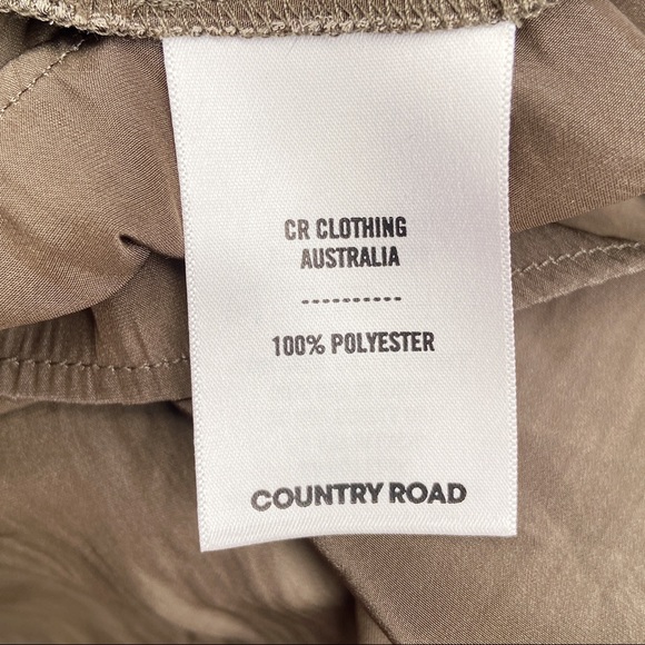 Olive Country Road Fluid Shirt Dress - AU 10 - Picture 12 of 15